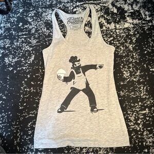 Johnny Cupcakes Bakesy Women’s Grey Tank Top Size Small 100% Cotton